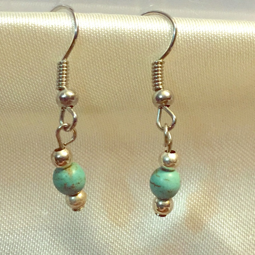 Genuine Turquoise Earrings